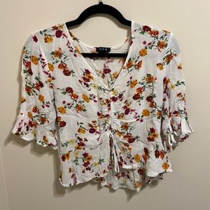 Floral top.
